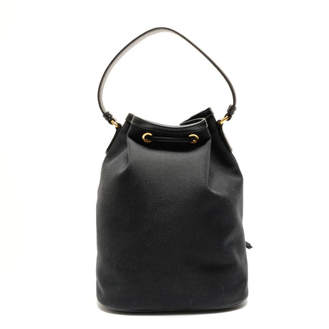 PRADA Duet Logo Jacquard Handtasche Handtasche schwarz WS26371