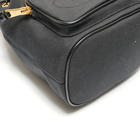 PRADA Duet Logo Jacquard Handtasche Handtasche schwarz WS26371