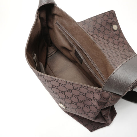 GUCCI GG Nylon Shoulder Bag Shoulder Bag Brown WS26374