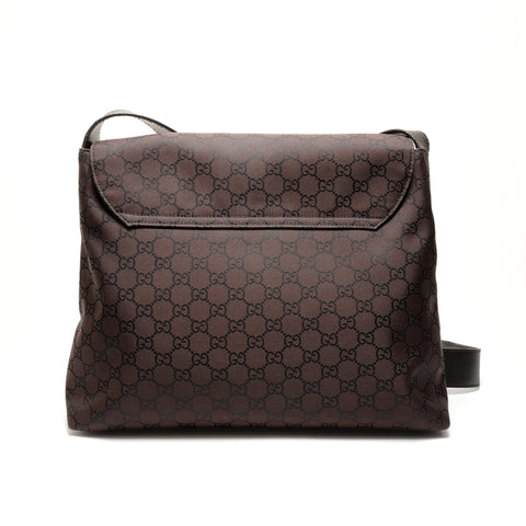 GUCCI GG Nylon Shoulder Bag Shoulder Bag Brown WS26374