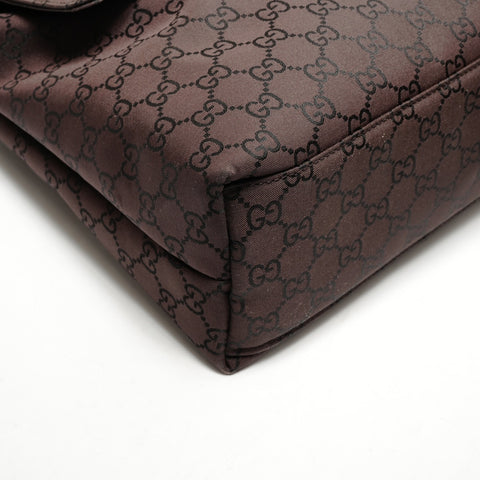 GUCCI GG Nylon Shoulder Bag Shoulder Bag Brown WS26374