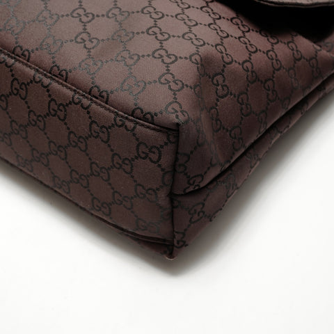 GUCCI GG Nylon Shoulder Bag Shoulder Bag Brown WS26374