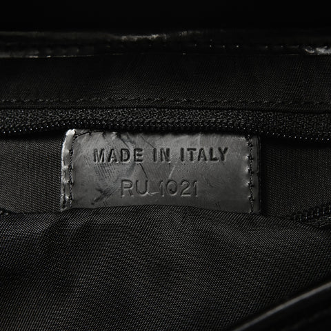 Christian Dior Nylon Saddlebag Shoulder Bag black WS26375