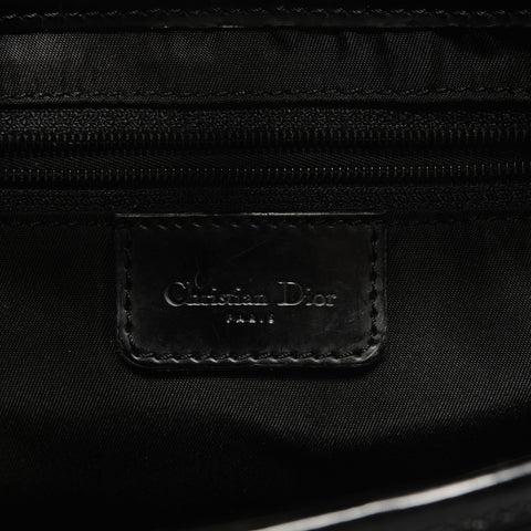 Christian Dior Nylon Saddlebag Shoulder Bag black WS26375