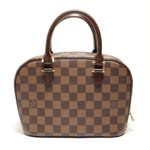 LOUIS VUITTON 2004 Damier Saria Mini Handbag Brown WS26378