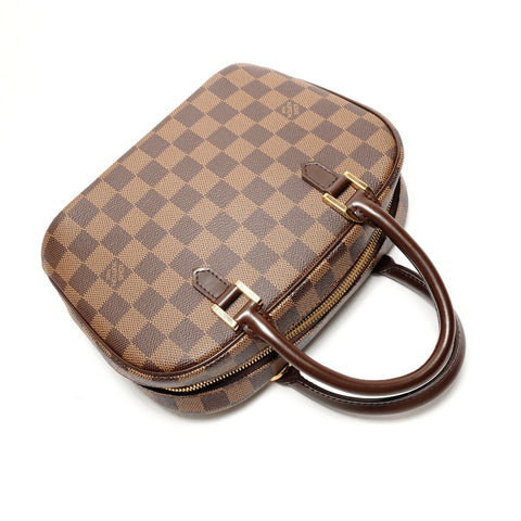 LOUIS VUITTON 2004 Damier Saria Mini Handbag Brown WS26378