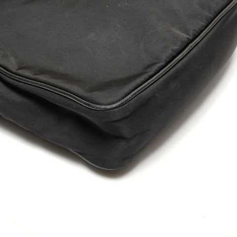 PRADA Nylon saffiano leather Shoulder Bag black WS26384