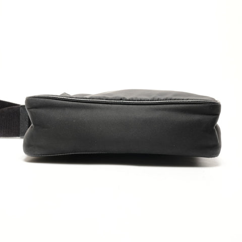 PRADA Nylon saffiano leather Shoulder Bag black WS26384