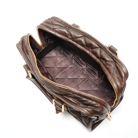 LOEWE Amazona Quilting Handbag Brown WS26385