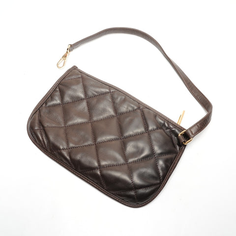 LOEWE Amazona Quilting Handbag Brown WS26385