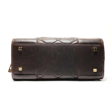 LOEWE Amazona Quilting Handbag Brown WS26385