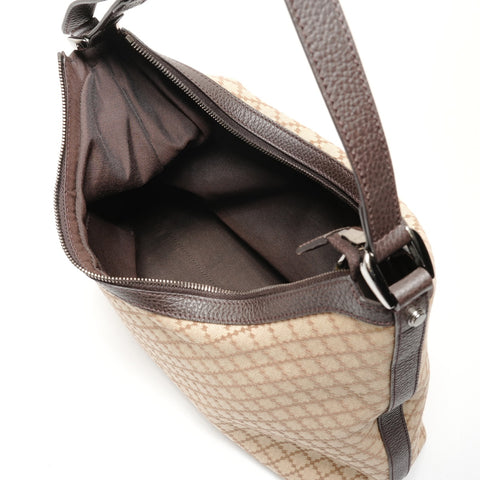 GUCCI Diamante Canvas Shoulder Bag beige WS26386