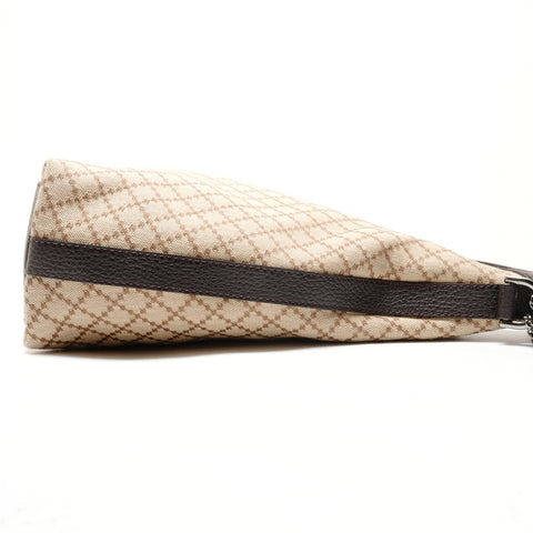 GUCCI Diamante Canvas Shoulder Bag beige WS26386
