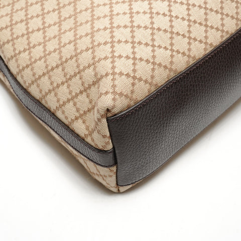 GUCCI Diamante Canvas Shoulder Bag beige WS26386