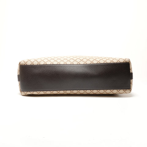 GUCCI Diamante Canvas Shoulder Bag beige WS26386