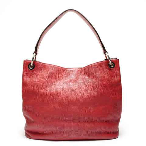 PRADA leather Shoulder Bag Red WS26387
