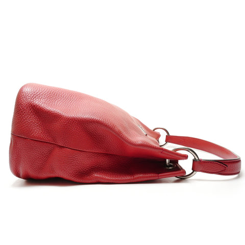 PRADA leather Shoulder Bag Red WS26387