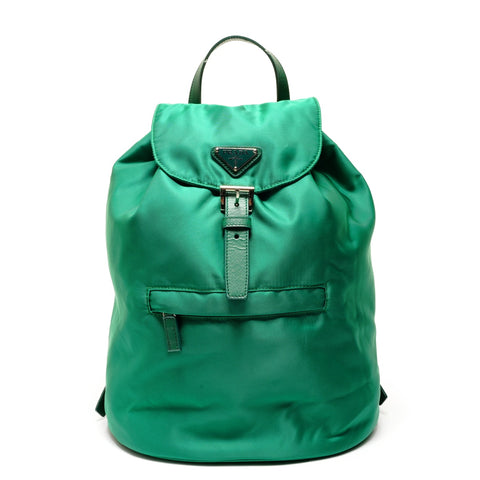 PRADA 三角标志尼龙背包背包绿色 WS26389