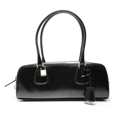 PRADA 皮革单肩包 黑色 WS26393