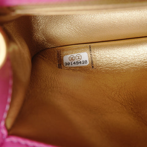 CHANEL 30 Series Mini Matelasse Cocoball Chain Shoulder Bag pink WS26397