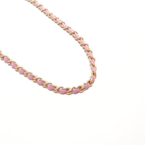 CHANEL 30 Series Mini Matelasse Cocoball Chain Shoulder Bag pink WS26397