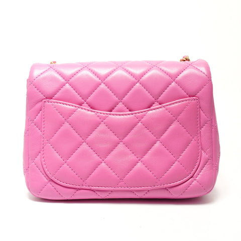 CHANEL 30 Series Mini Matelasse Cocoball Chain Shoulder Bag pink WS26397