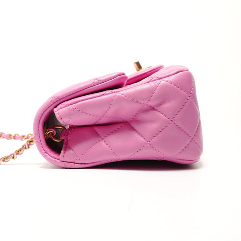 CHANEL 30 Series Mini Matelasse Cocoball Chain Shoulder Bag pink WS26397