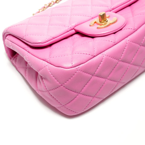 CHANEL 30 Series Mini Matelasse Cocoball Chain Shoulder Bag pink WS26397