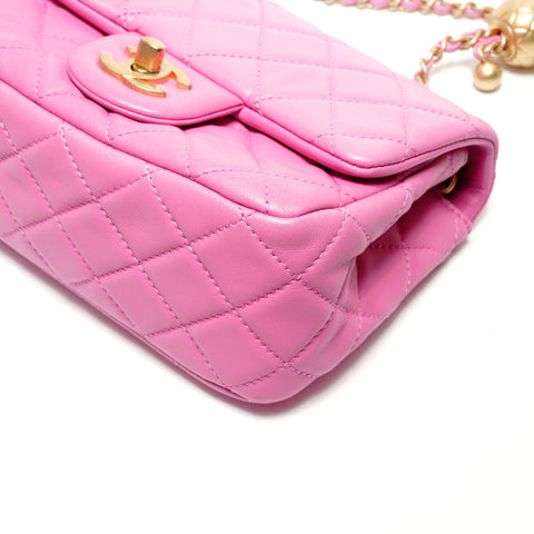CHANEL 30 Series Mini Matelasse Cocoball Chain Shoulder Bag pink WS26397