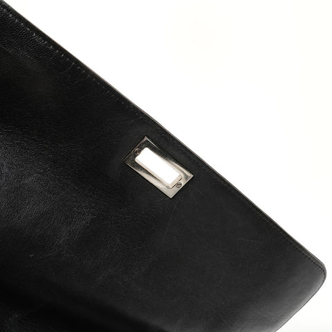 CHANEL No. 5 1997-1999 Rum Chanel 2.55 Shoulder Bag black WS26400