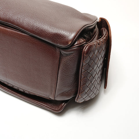 BOTTEGAVENETA INTRECCIATO Shoulder Bag Brown WS26402