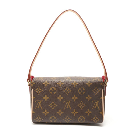 LOUIS VUITTON 2003 Monogram Recital Shoulder Bag Brown WS26408
