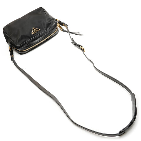 PRADA Nylon Camera Shoulder Bag black WS26410