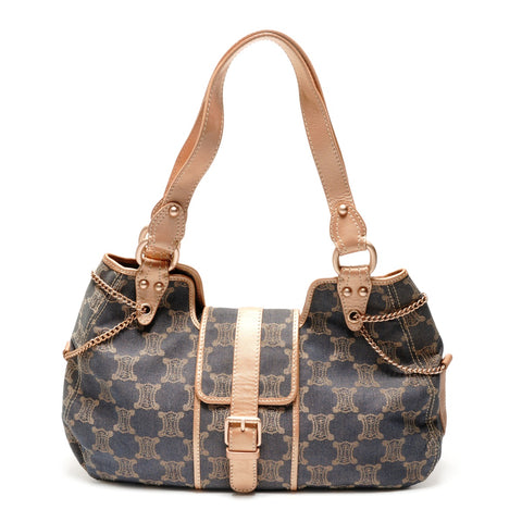CELINE 牛仔碎石单肩包 海军蓝 WS26411