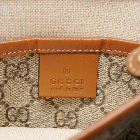 GUCCI Shelly GG Supreme PVC messenger bag Shoulder Bag beige WS26412