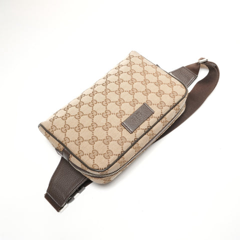 GUCCI GG Canvas 449174 Belt Bag Shoulder Bag Shoulder Bag beige WS26413