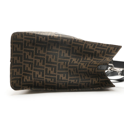 FENDI Pokmon Collaboration Dragonite Zucca Pattern Canvas Tote Bag Brown WS26421