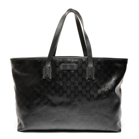 GUCCI GG Imprime PVC 手提包 黑色 WS26422