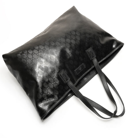 GUCCI GG Imprime PVC Tote Bag black WS26422