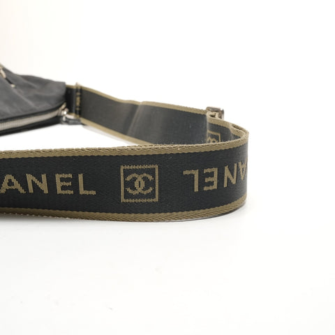 CHANEL 10 series 2005-2006 COCO Mark Sports Line Shoulder Bag black WS26423