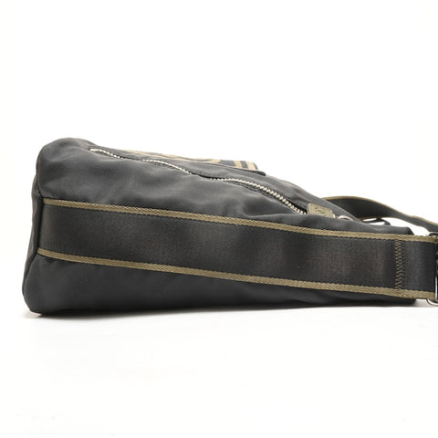 CHANEL 10 series 2005-2006 COCO Mark Sports Line Shoulder Bag black WS26423