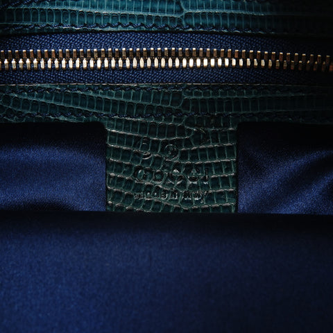 GUCCI Sequined hobo bag with buckle design Handbag blue WS26428