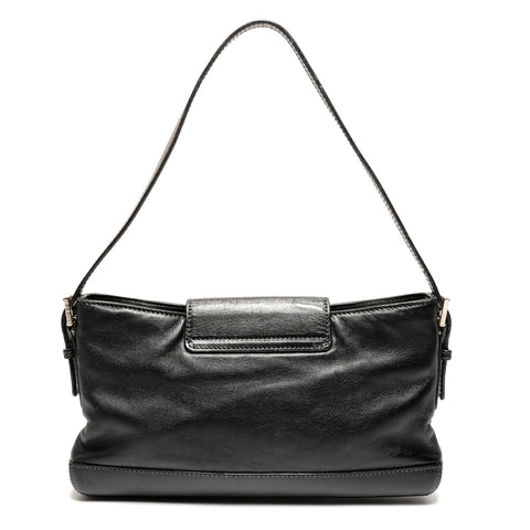 LOEWE Logo Nappa Leather Mini Shoulder Bag black WS26429