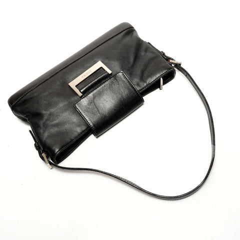LOEWE Logo Nappa Leather Mini Shoulder Bag black WS26429