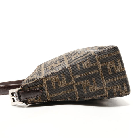 FENDI Zucca canvas Shoulder Bag Brown WS26430