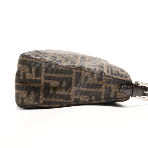 FENDI Zucca canvas Shoulder Bag Brown WS26430