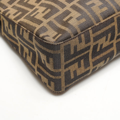 FENDI Zucca canvas Shoulder Bag Brown WS26430