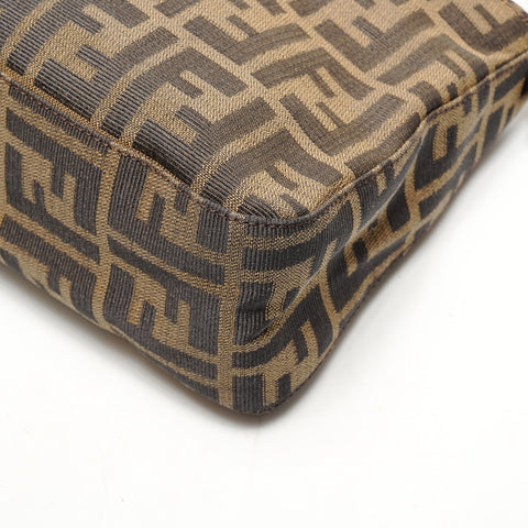 FENDI Zucca canvas Shoulder Bag Brown WS26430