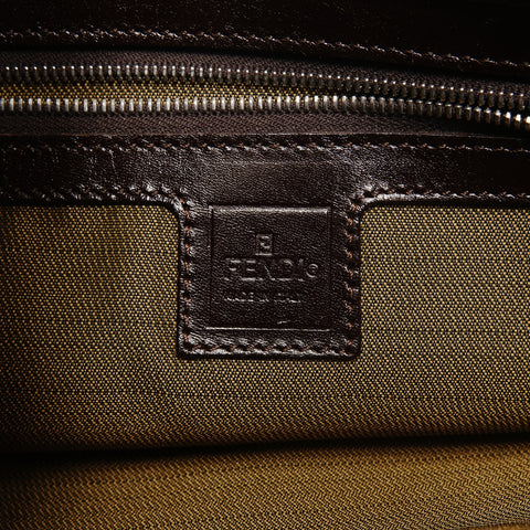 FENDI Zucca canvas Shoulder Bag Brown WS26430