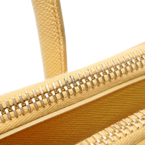 PRADA Safiano Handbag yellow WS26432